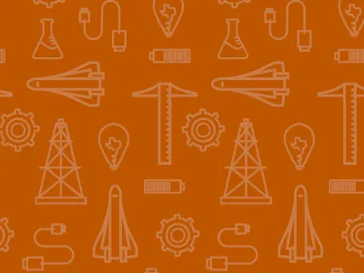 Texas Engineering Social Background digital engineering icon illustration texas