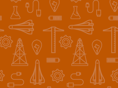 Texas Engineering Social Background digital engineering icon illustration texas