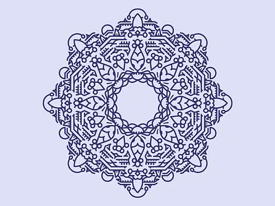 Mandala drawing illustration linework mandala mirror mirrored monoline pattern rotate