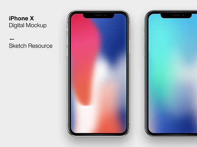 iPhone X Skeuomorphic Mockup - Sketch iphone x iphone x mockup mockup sketch