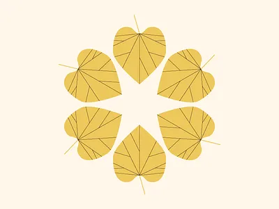 Leaf pattern autumn fall geometric leaf pattern star