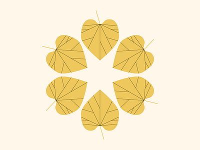 Leaf pattern autumn fall geometric leaf pattern star