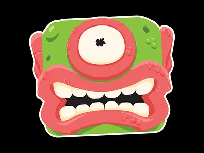 Monster illustration toy