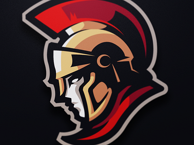 Spartan's Head [ SOLD ] armor badge emblem esports logo medieval spartan sports team