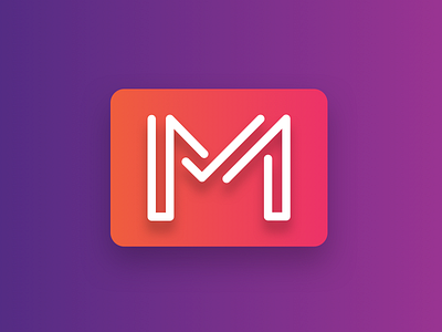 Mappl Logo branding gradient logo logotype shadow