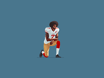 Pixel Kaepernick 8 bit 8 bit art football illustration kaepernick photoshop pixel pixel art pixels sports