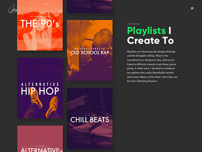 Design Jams - Revised 90s album art hip hop music playlist portfolio rap spotify