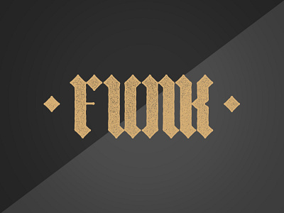 Funk blackletter funk gothic type