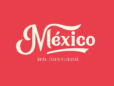 México custom type lettering mexico typography
