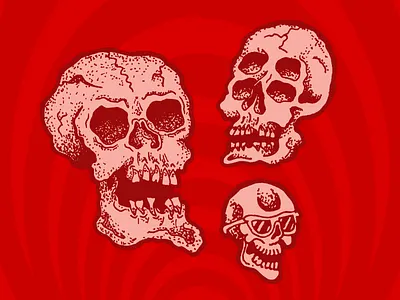 Some skulls death draw grim handmade head human reaper sketch skull stroke