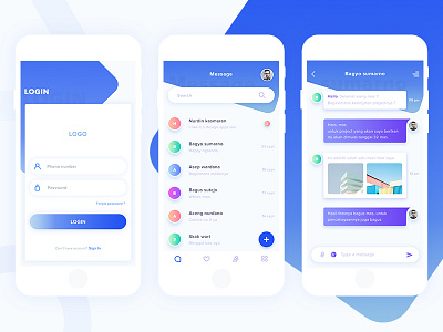 Message Apps Design apps chat clean ios message modern