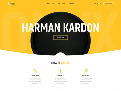 Onyx Landing Page Redesign landing page photoshop onyx studio redesign