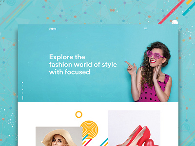 Fashion Landing Page clean creative ecommerce fashion minimalist model typography ui ux