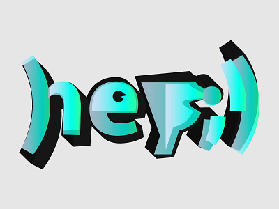 Hey Dribbblers;) debut first shot hey illustration