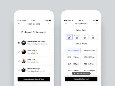 Separating address and scheduler in our platform + new forms clean create ios neat options qna questions ui ux visual design