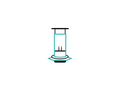 Aeropress aeropress coffee icon illustration symbol