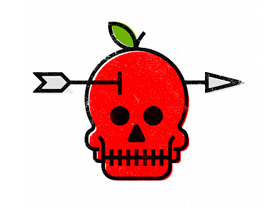 An Apple A Day apple apples arrow health icon skull