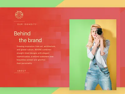Reigre colour creative dark design experiment inspiration landing latest page ui web