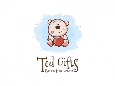 Ted Gifts - handmade toys. bear gifts illustration logo ted toy wacom