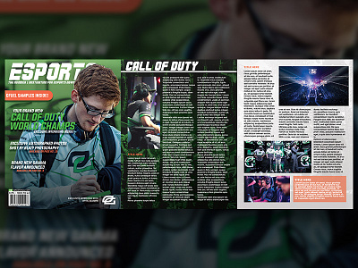 eSports Magazine Layout call of duty callofduty esports gaming layout magazine optic optic gaming