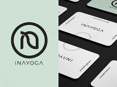 INAYOGA brandidentity branding business cards design logo logodesign logotype mark print vienna yoga