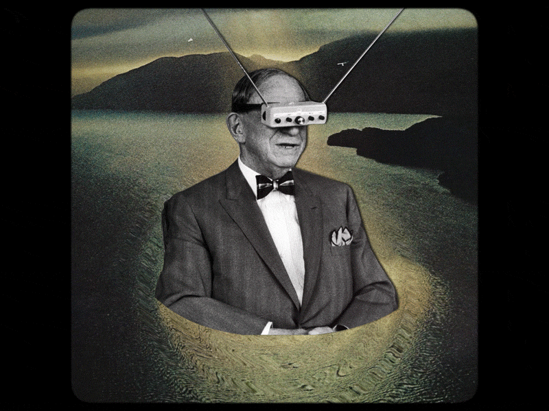 Chill Zone animation. gif collage design motion surrealism vintage