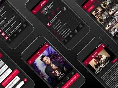 App for groupies app artist chat dark list mode music news play