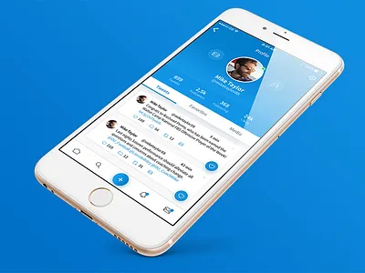Twitter user profile redesign app blue ios profile redesign screen shadow social twitter user