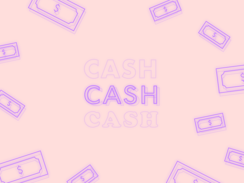 I Get Money cash dollar dollar bills gif money neon pink purple