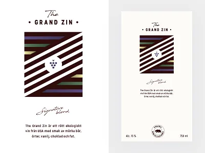 Wine Label - The Grand Zin california dhultin field grand grape label organic red vote wine z zin