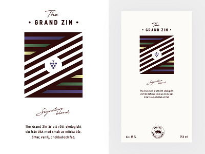 Wine Label - The Grand Zin california dhultin field grand grape label organic red vote wine z zin