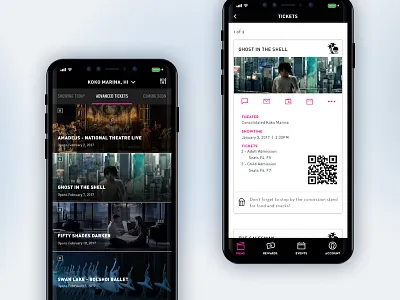 Consolidated Theaters design ios mobile app ticketing ui user experience user interface ux