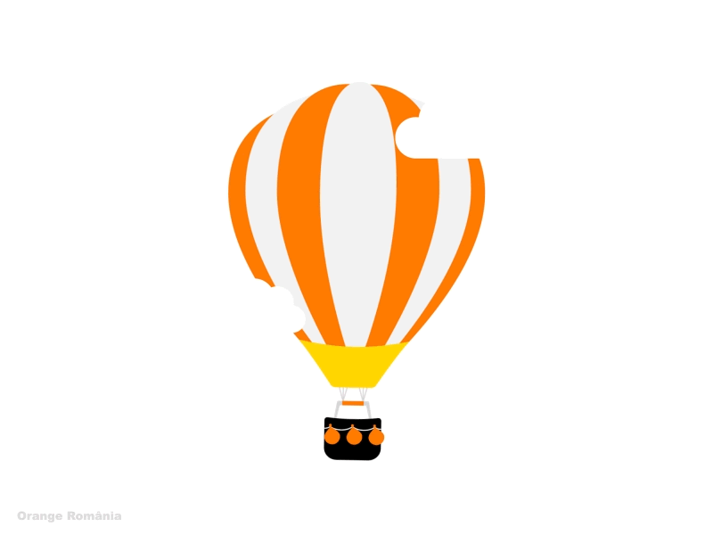 Air Balloon air balloon animation balloon clouds gif orange romania sky wind