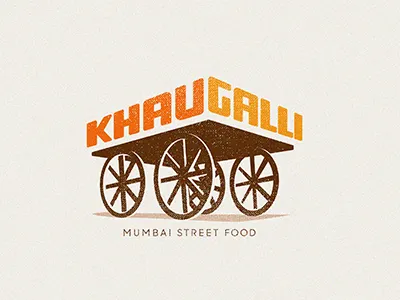 Khau Galli - Mumbai Street creative culture design food kitchen letter logotype mark mumbai street typography