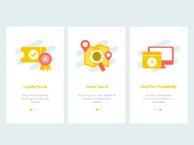Onboarding illustration app design icons illustration onboarding social ui ux