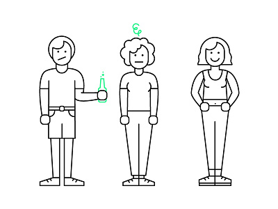 Personalities cartoon design drawing icons illustration linedrawing people personality