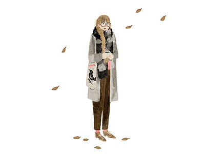 girl with coffee animatedgif autumn coffee gif girl illustration