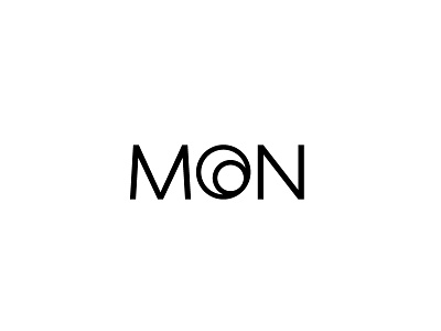 Moon lettering black and white creative lettering minimal simple