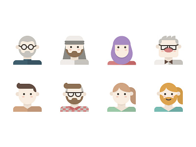 Human Diversity Avatars arab avatar character elderly flat hijab hipster icon man transwoman user