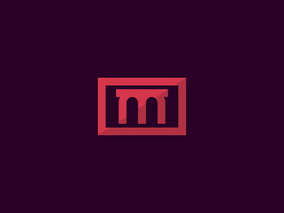 M Bridge Logo box brand bridge icon identity line art logo logomark logotype m mark sticker