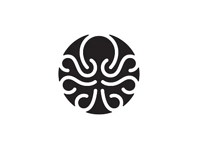 Octopus icon line logo mark octopus symbol