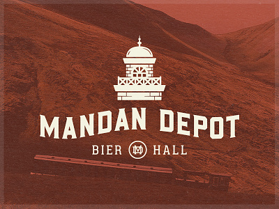 rucksackmag building depot design illustration logo logo design train