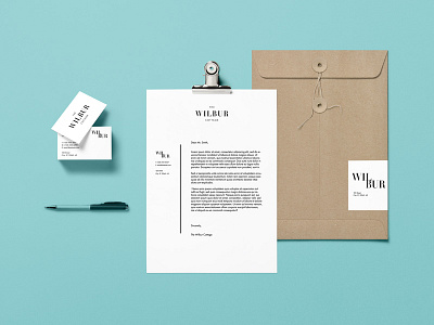 The Wilbur Cottage | Branding airbnb brand identity logo the wilbur cottage