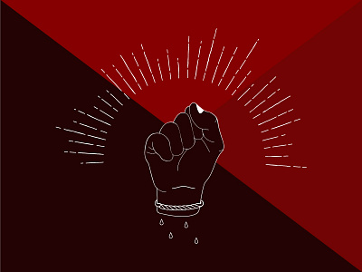 Fight for your freedom fight flag freedom hand illustration