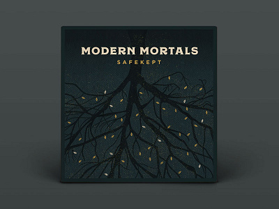 Modern Mortals album cd cover leaves lights music night regina texture tree winter