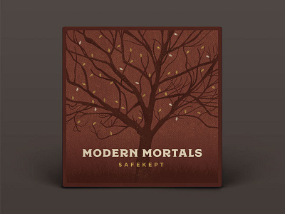 Modern Mortals album cd cover leaves lights music night regina texture tree winter