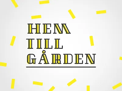 Hem Till Gården design font graphic logo logotype skateboard type typography vector