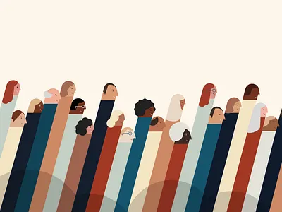 Tube people diversity people sketch tubepeople unity vintagecolors