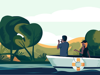 Nature art birds forest illustration mechanical mountains texture water ship phone