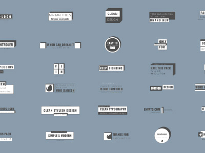 Titles after animation clean dynamic effects kinetic minimal smooth text title